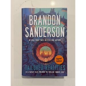 Brandon Sanderson SIGNED AUTOGRAPH Tailored Realities FIRST EDITION #7